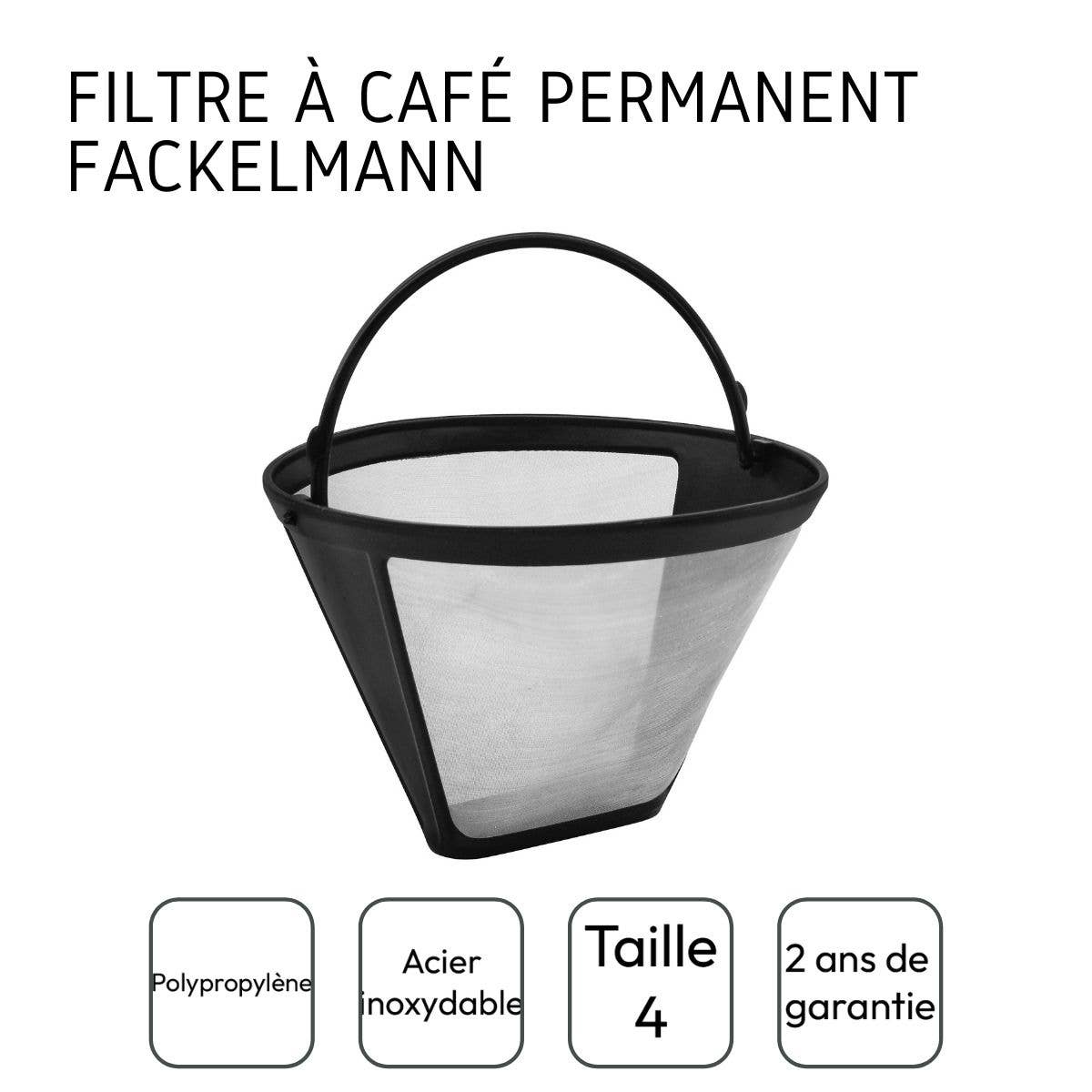 Fackelmann - Vendita all'ingrosso Filtri caffè - Fackelmann filtro caffè riutilizzabile GR47