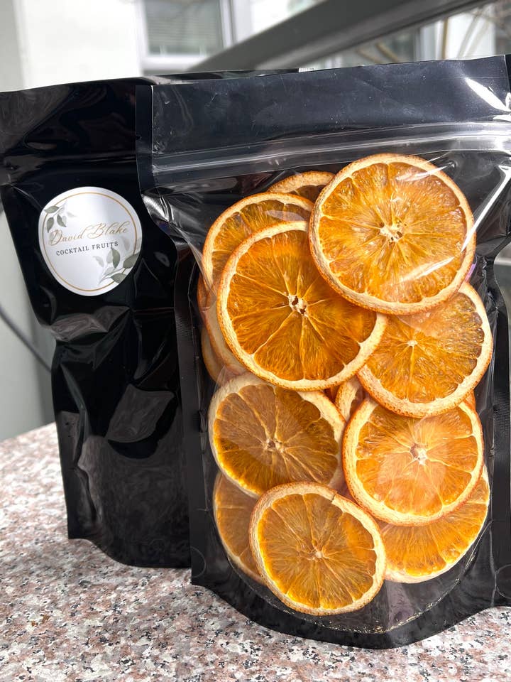 30+ Piece Small Orange Bag for wholesale by David Blake Cocktails