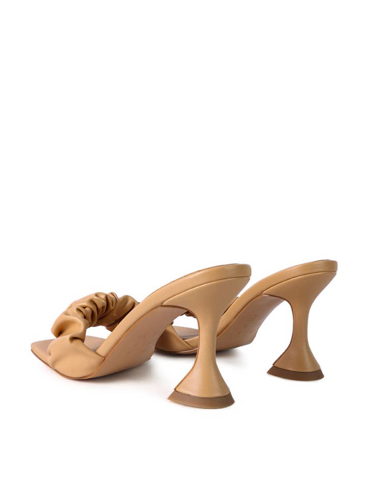 Rag Company - Wholesale High Heels - Women's - Rebel Ruched Straps Spool Heel Sandals1