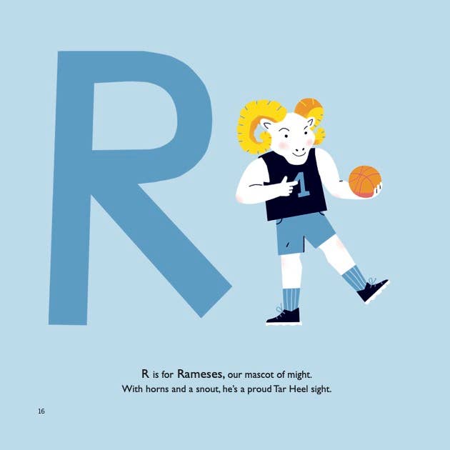 Collegiate ABCs - Wholesale Preschool Book (3-5) - University of North Carolina A to Z Children’s Book4