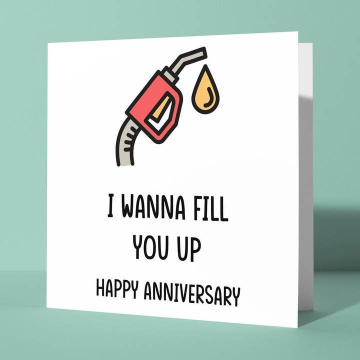 Je veux te combler - Carte d'anniversaire et de Saint-Valentin pour la vente par Peacock Printing