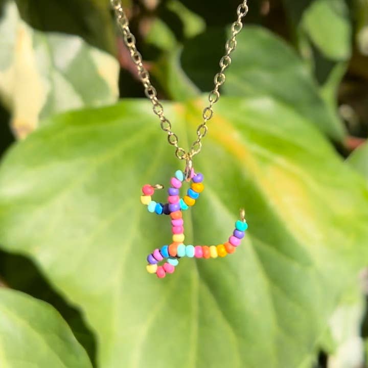 MorninGloria's - Wholesale Pendant/Charm Necklace - Beaded Initial Necklace11