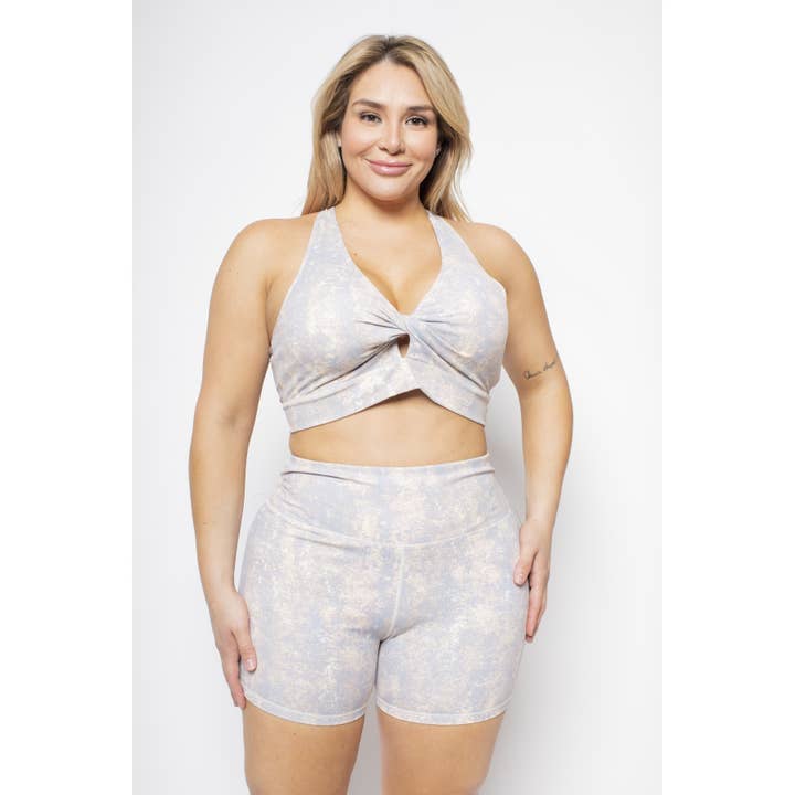 Curve Market - Wholesale Athletic/Lounge Leggings - Women's - PLUS SIZE ACTIVEWEAR HIGH WAIST PRINT LEGGINGS