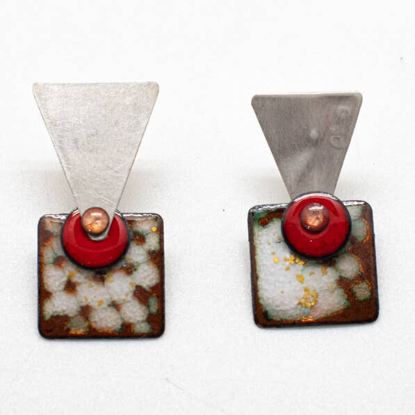 Small Articulated Earring 3P for wholesale by ELZA PEREIRA