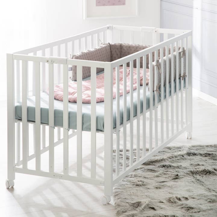 roba kids - Wholesale Bed - Kids & Baby - ROBA folding bed 'Fold Up', 60 x 120 cm, wood white4