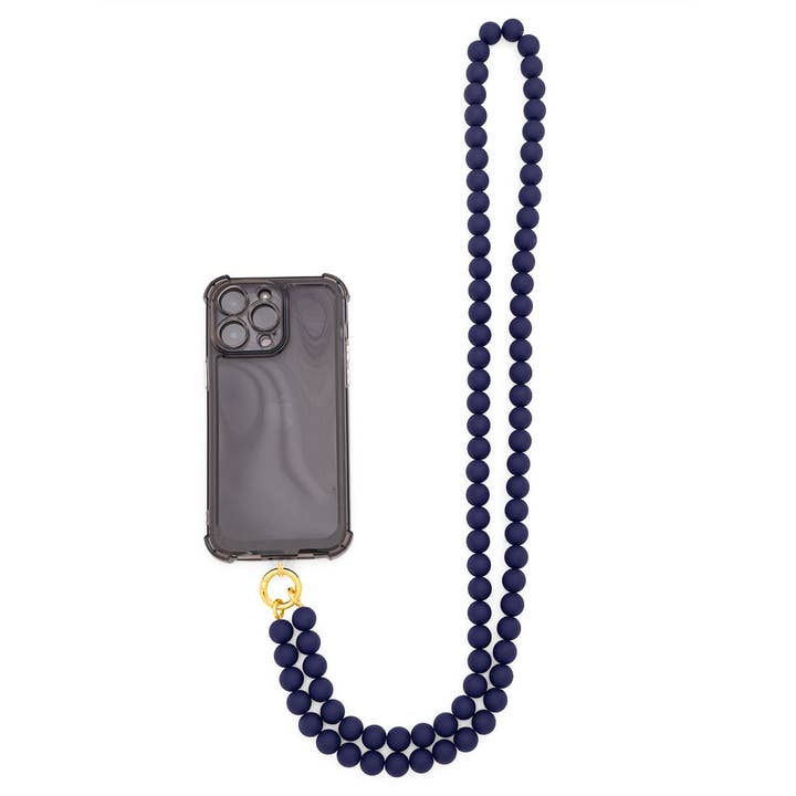 ZENZII Jewelry - Wholesale Beaded/Pearl Necklace - Matte Resin Beaded Crossbody Phone Lanyard27