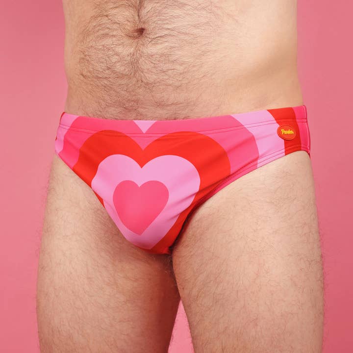 Radial Heart Swim Brief for wholesale by Pander
