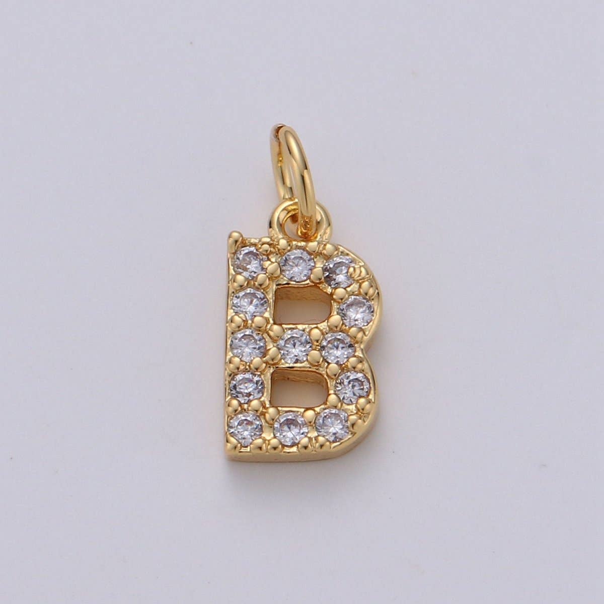 Aim Eternal – wholesale Individuell berlock/hänge – 14k guld fylld liten CZ initial, bokstav alfabet mikro pavé berlocker nätt guld kubisk hängsmycke för halsband armband örhänge tillägg A-099 till A-1111