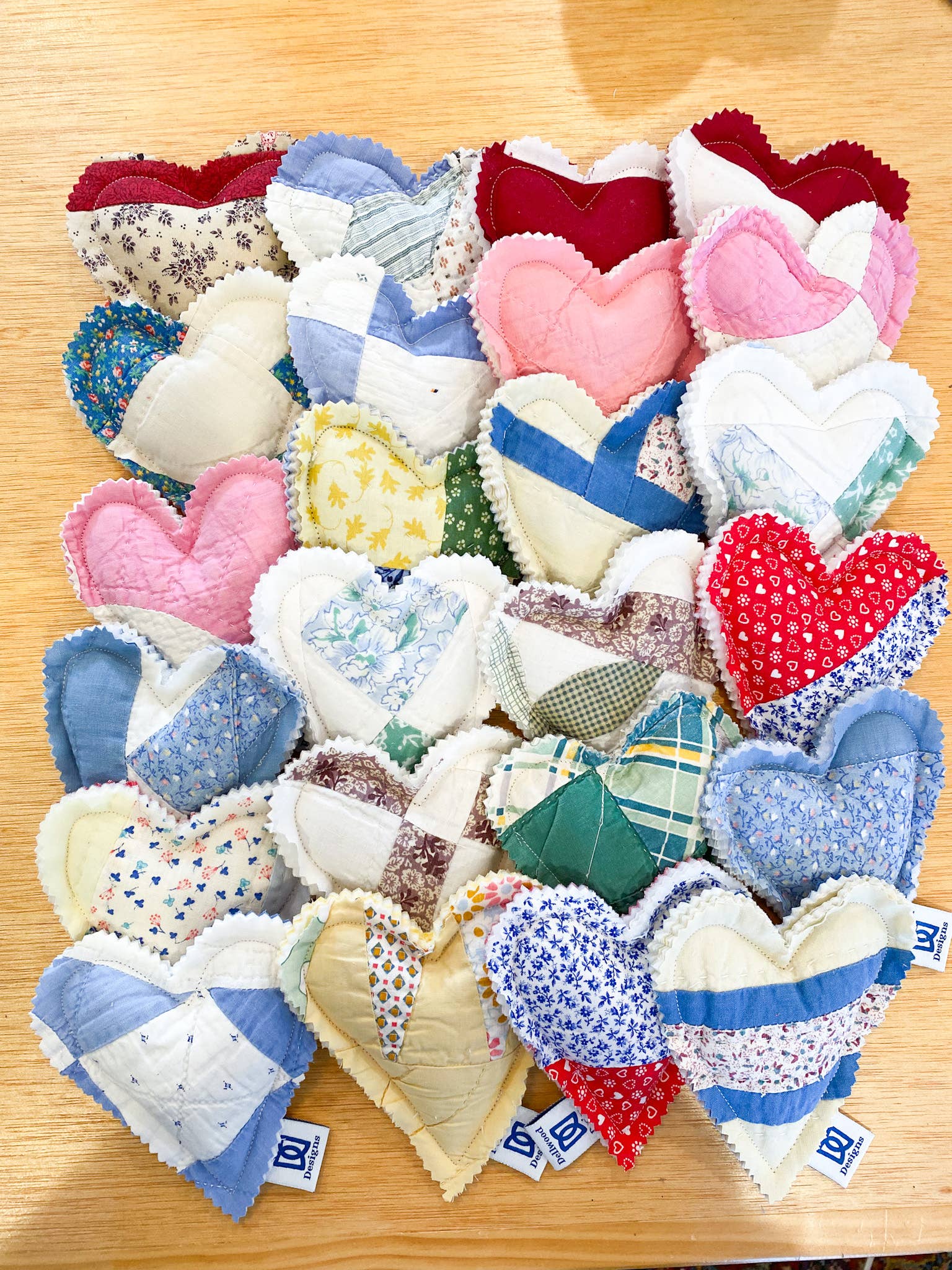 Dellwood Designs – Engroshandel Duftpose – Hjerte Lavendelpose – Håndlavet med Udvalgte Antikke Tæpper0