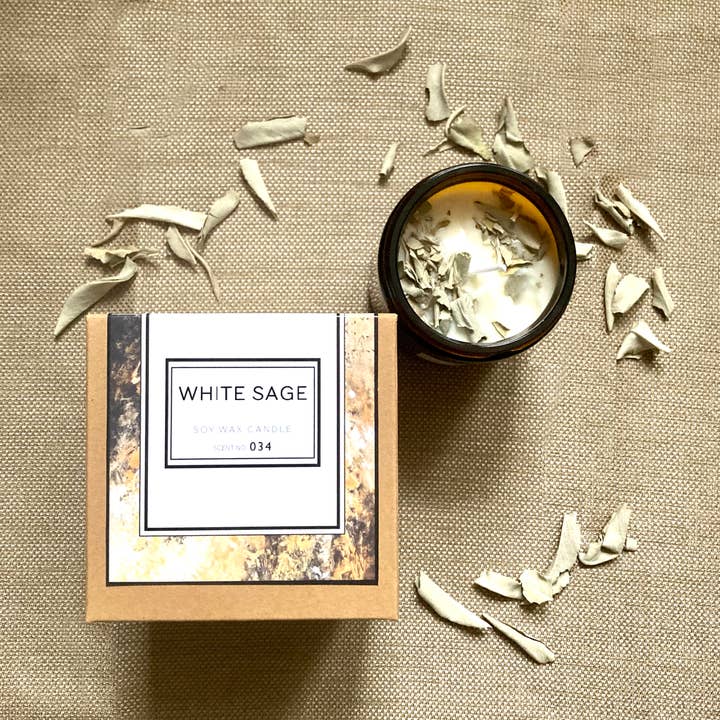 White Sage - Vela de cera de soja para venta al por mayor de Nicole Rose Studio