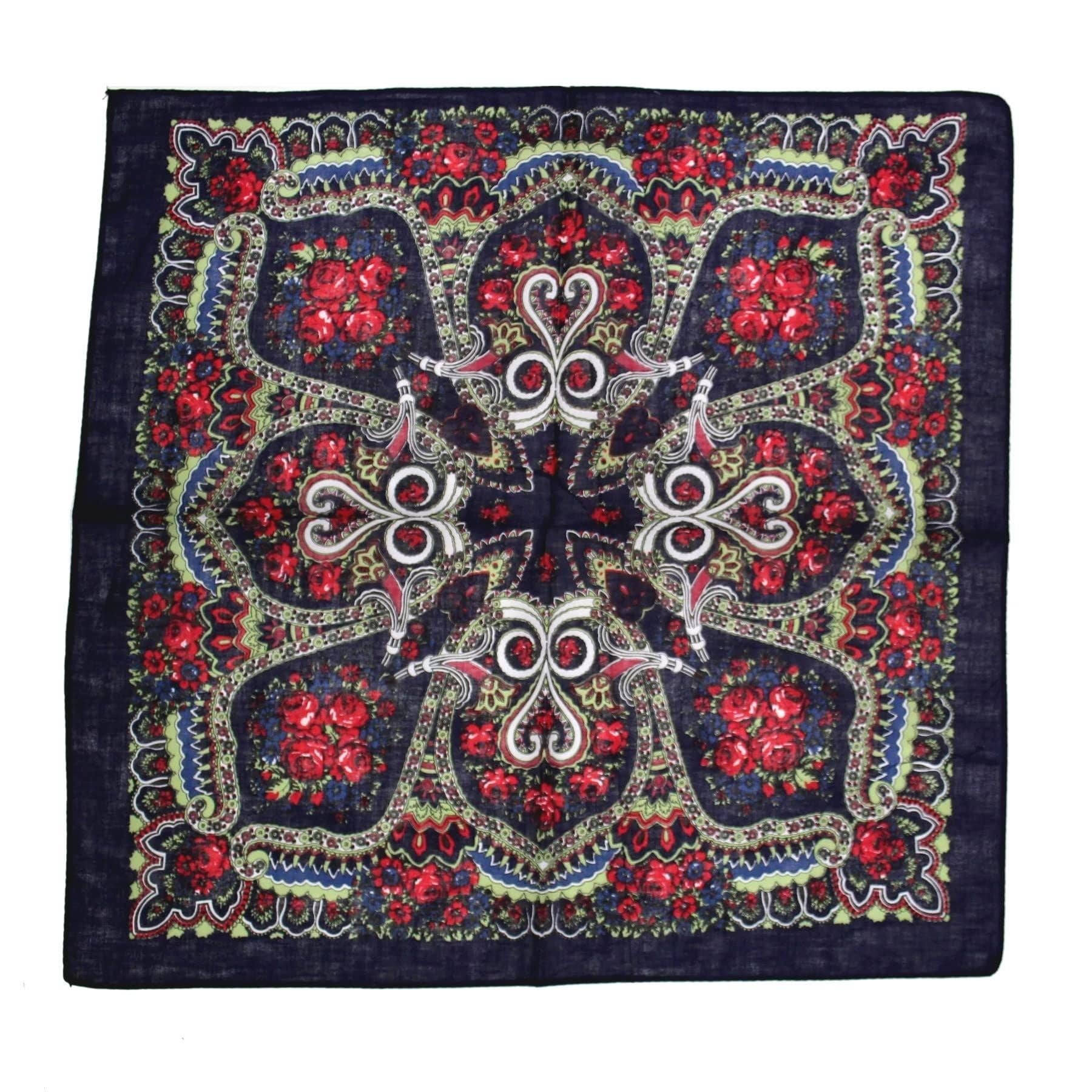 Topkids Accessories – wholesale Scarf – Women's – Hair Bandanas for Women Head Scarf Headbands Ladies Cotton Square Scarves Paisley Floral Camouflage Animal Print Leopard Tiger Neckerchief19