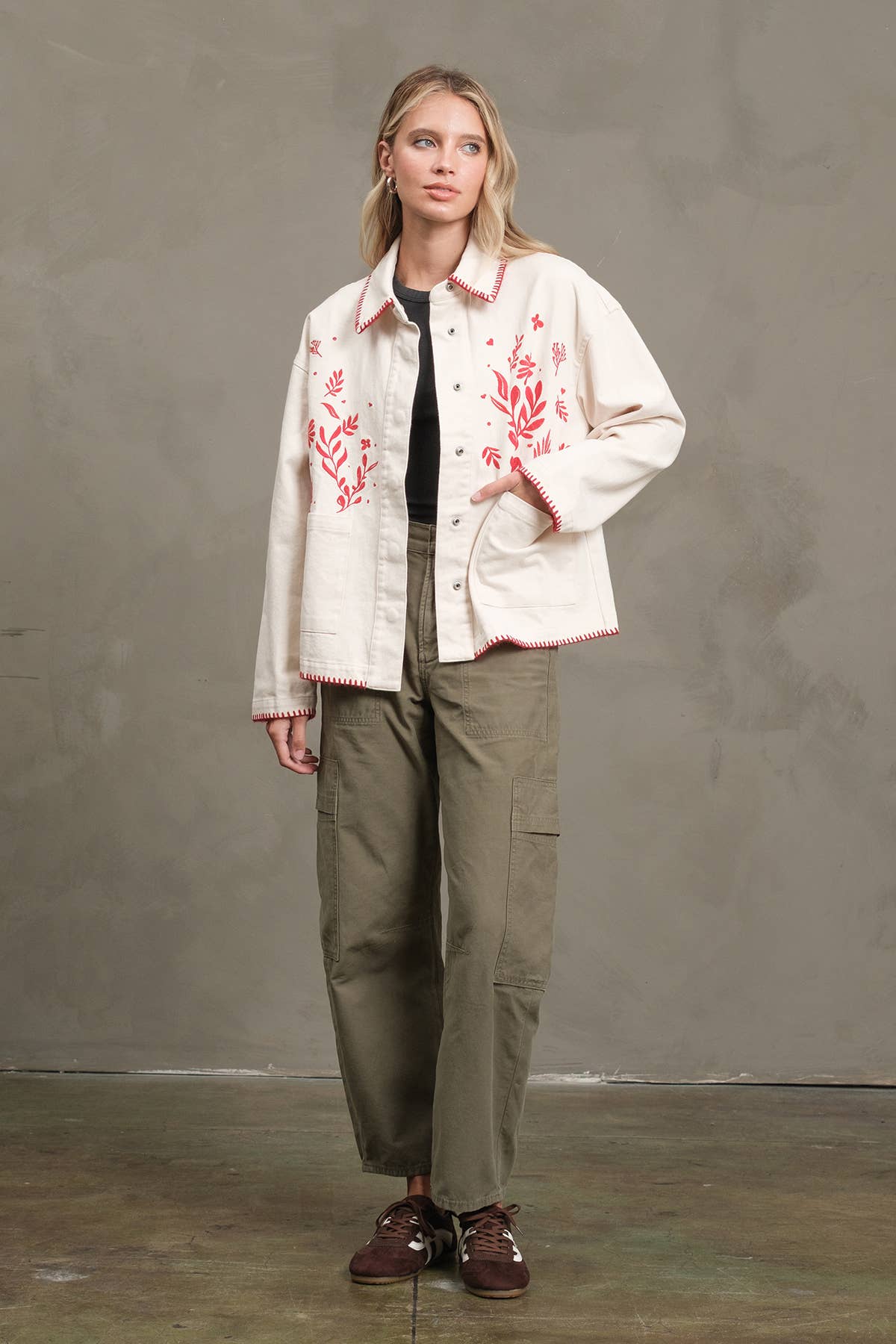 RAISONNEL - Wholesale Jacket - Women's - Embroidered Folk Jacket - RJ10753