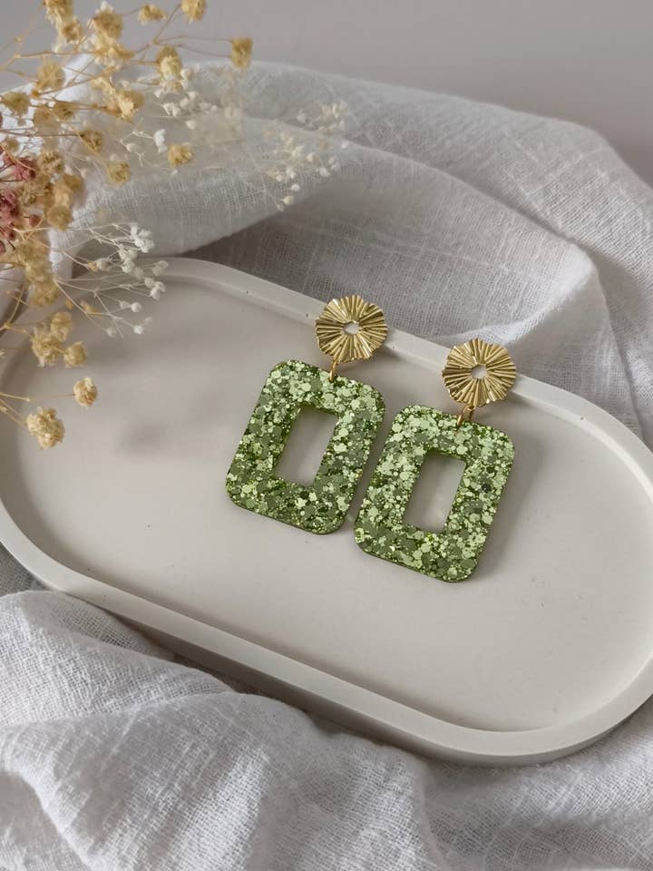 Suzette Lemon earrings for wholesale by Les Noeuds de Maman