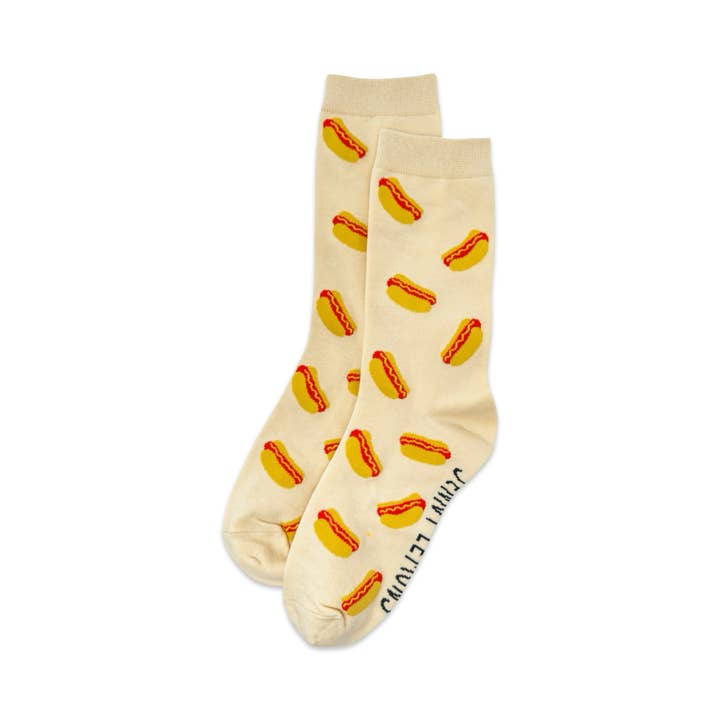 Hot Dog Crew Socks for wholesale by Jenny Lemons