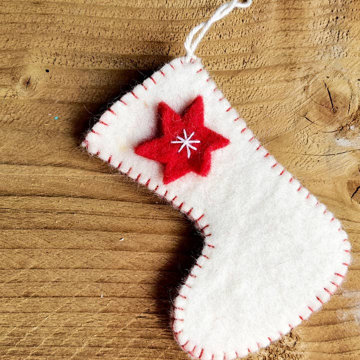 Cool Trade Winds - Vendita all'ingrosso Calza natalizia - Mini calza natalizia in feltro fatta