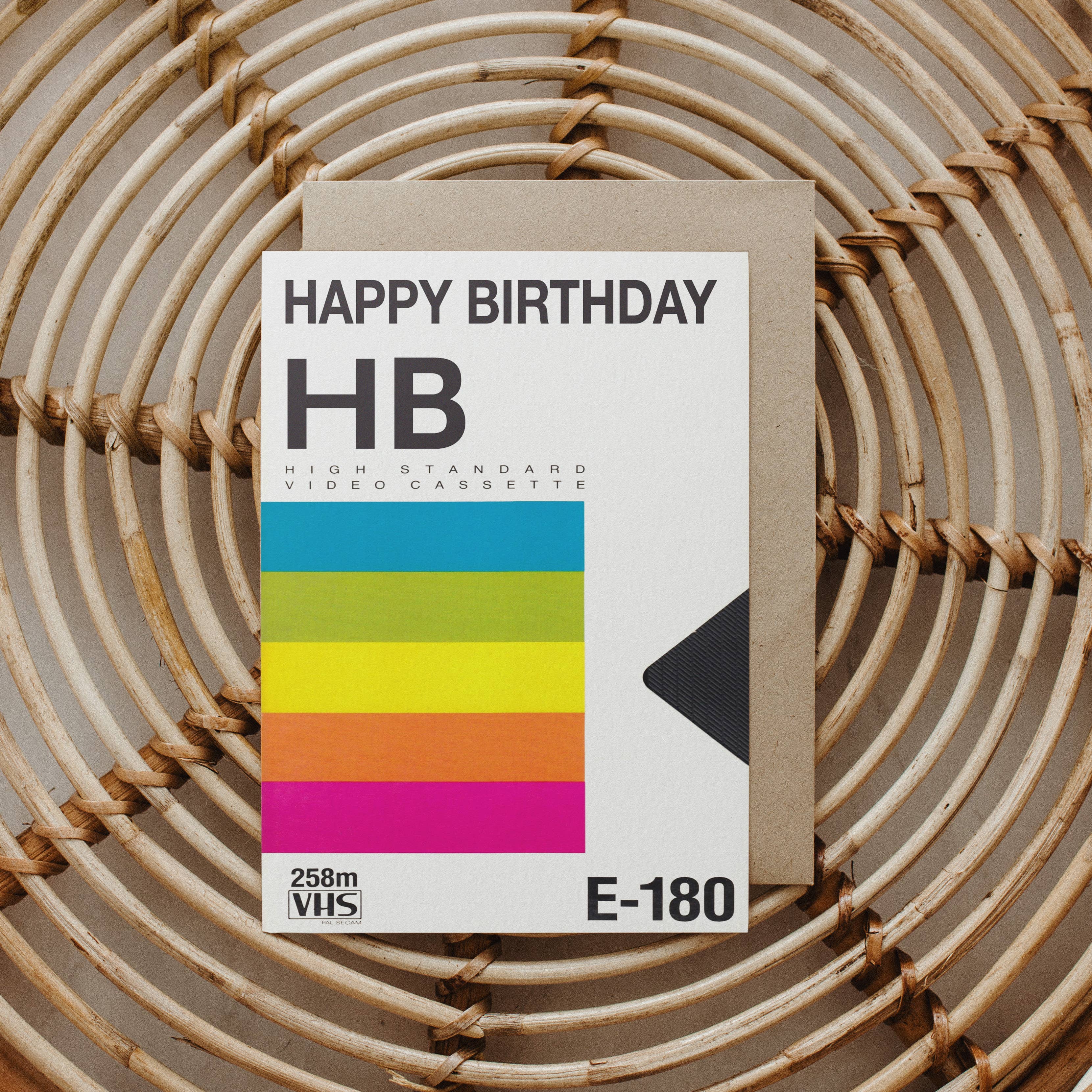 Highland Park Paper Co - Wholesale Birthday Card - VHS Retro Polaroid Inspired Happy Birthday Card2