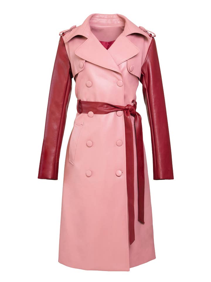 Hilary MacMillan - Wholesale Trench Coat - Women's - Two-Tone Trench Coat1