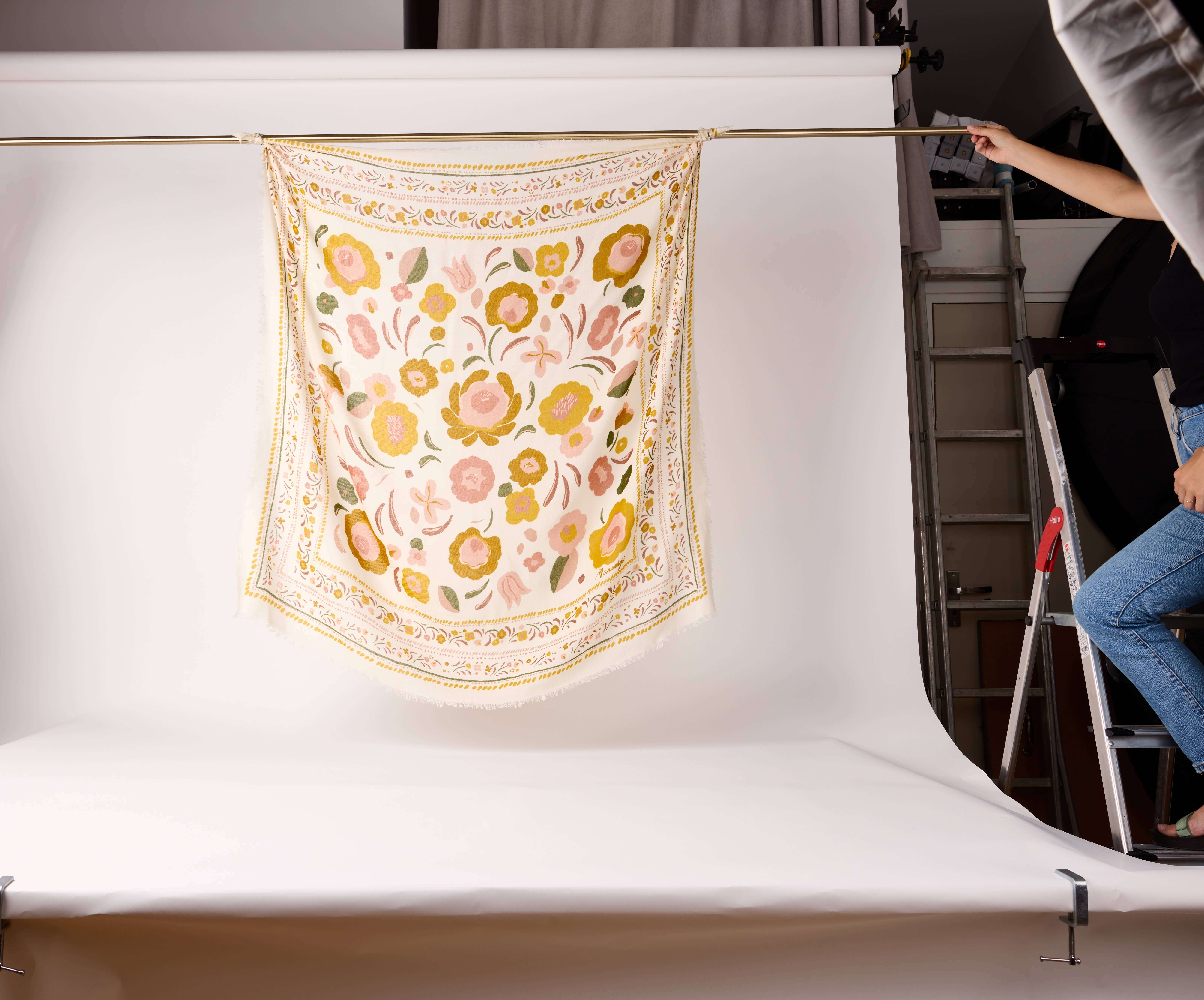 Maradji – Großhandel Kopftuch – Damen – Balkans Schal aus Bronze-Wolle und Seide10