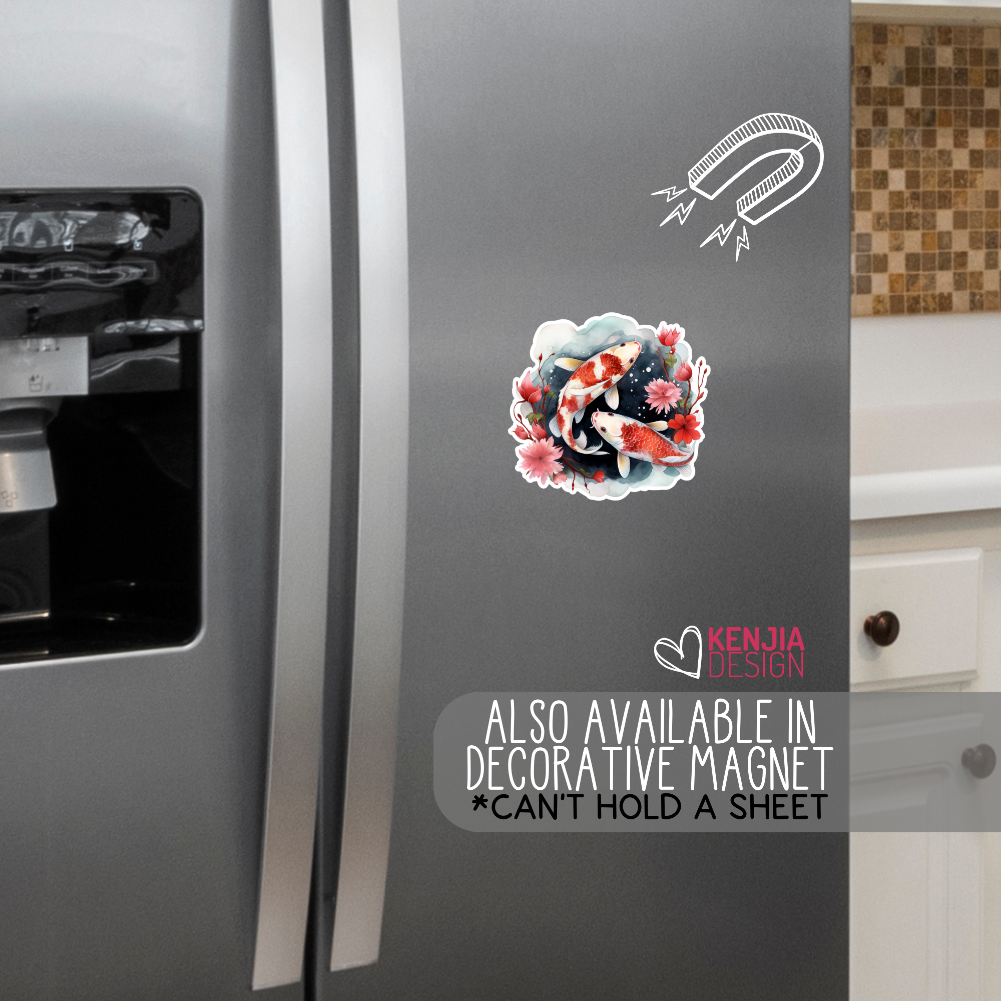 Kenjia Design - Wholesale Sticker - Koi Fish Stickers & Magnets / Pisces Japanese Stickers6