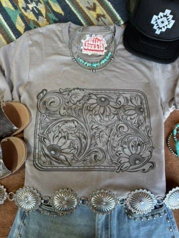 Sunflower Engraved Graphic Tee for wholesale by Wild Junkie