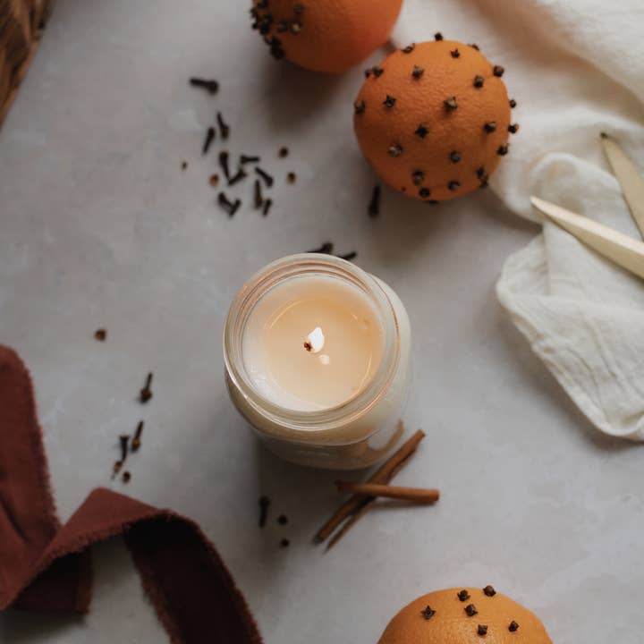 Antique Candle Co.® - Wholesale Jar/Filled Candle - Sweet Orange & Clove - Soy Wax Mason Jar Candle3