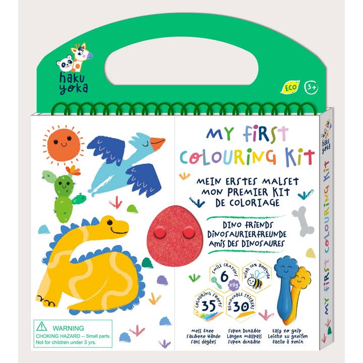 Haku Yoka My First Colouring Kit Dino Friends for wholesale by KidAntics