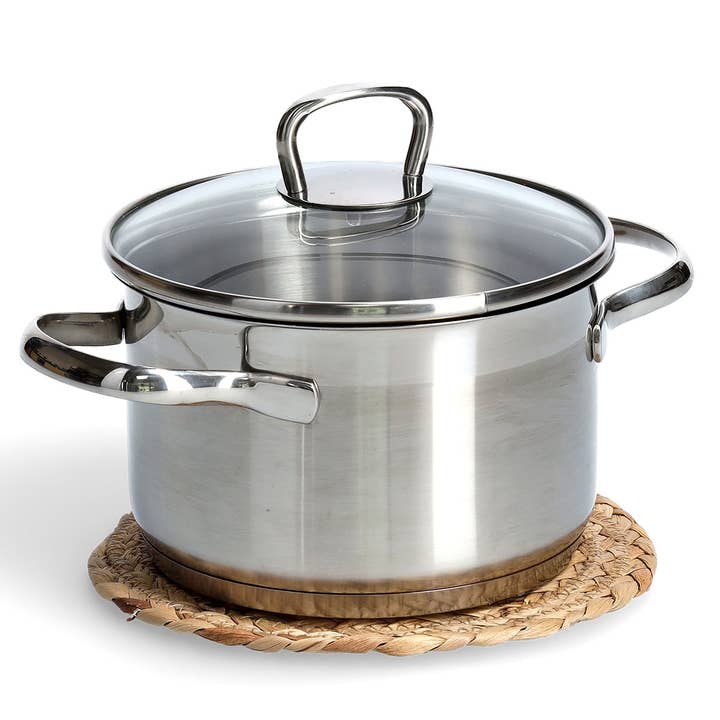 nature white Pot coaster "Boho Kitchen", cotton for wholesale on Faire1