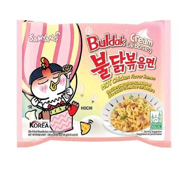 utoppa GmbH - Wholesale Ramen - Samyang Buldak Cream Carbonara Hot Chicken Ramen 140 g
