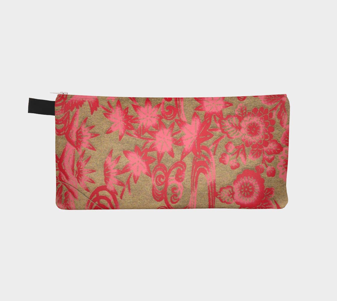 Creative Artifacts HQ - Wholesale Pencil case/pouch - Zippered Cotton Canvas Pencil Case | Pink Velvet
