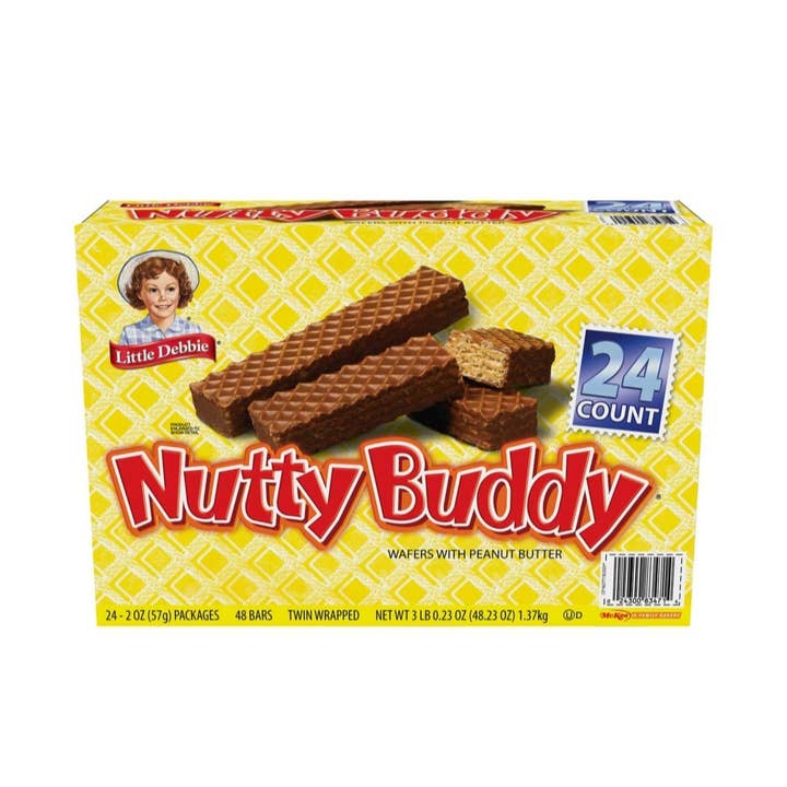 Majestic Wholesale – wholesale Snack bar – Little Debbie Nutty Buddy Bars 2oz – 24 Pack Box