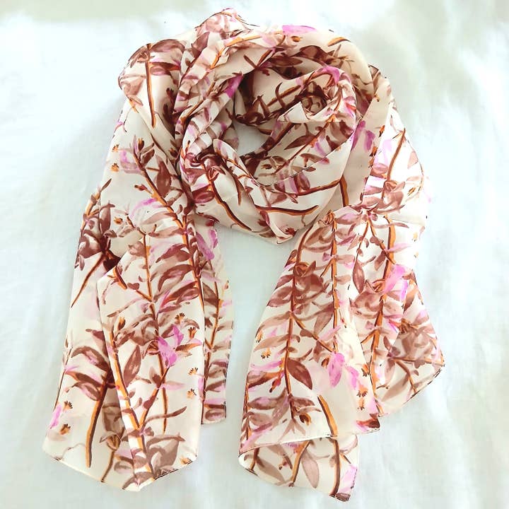 Silk Scarf - Pink for wholesale by Cinnamon Creations