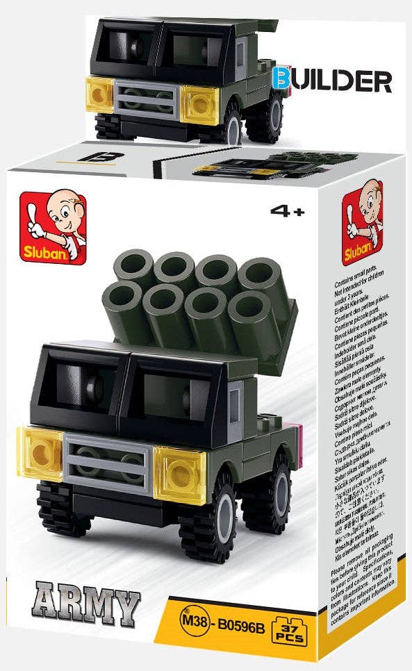 Texas Toy Distribution - Wholesale Building Set - Kids - Builder Military Building Brick Display Set, x2 of each kit4