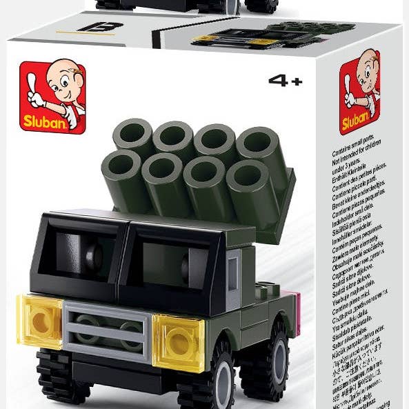 Texas Toy Distribution - Wholesale Building Set - Kids - Builder Military Building Brick Display Set, x2 of each kit4