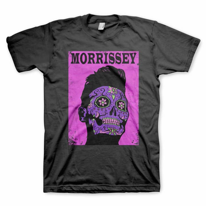 Morrissey -Day of the Dead Pink - Graphic Tee for wholesale by Manic Merch