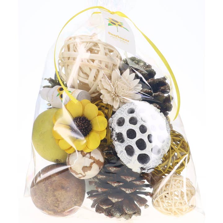 Comforts of Home - Wholesale Potpourri - Sunflower Bowl Filler/Vase Decorative Potpourri