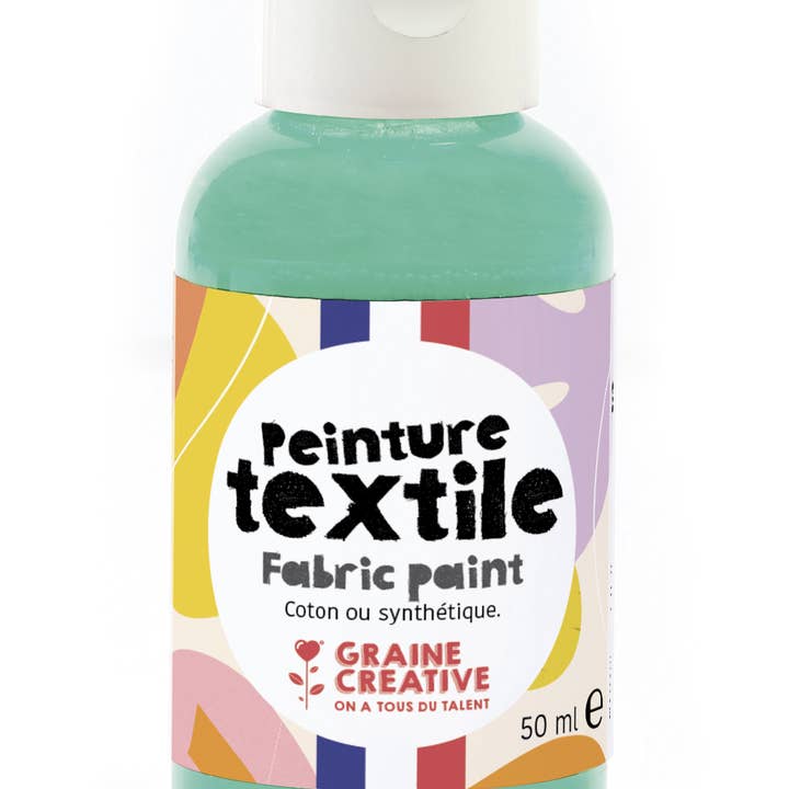 Graine Créative - Wholesale Paint Set - MINT TEXTILE PAINT 50ML