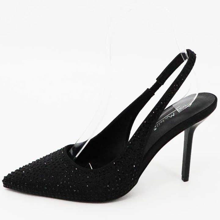 Mars Sky Shoes Wholesale - Wholesale High Heels - Women's - Anne Michelle FLORA-13 Pointy Toe Rhinestone Slingback Pumps