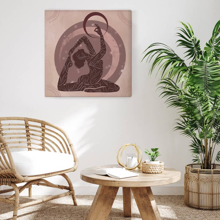 Yogastilling 3 - Lærredstryk for engroshandel hos Anise Designs