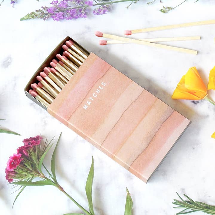 Grande boîte d'allumettes Earth Tones | Jolie décoration d'intérieur | Cadeau de bougie pour la vente par Studio Portmanteau