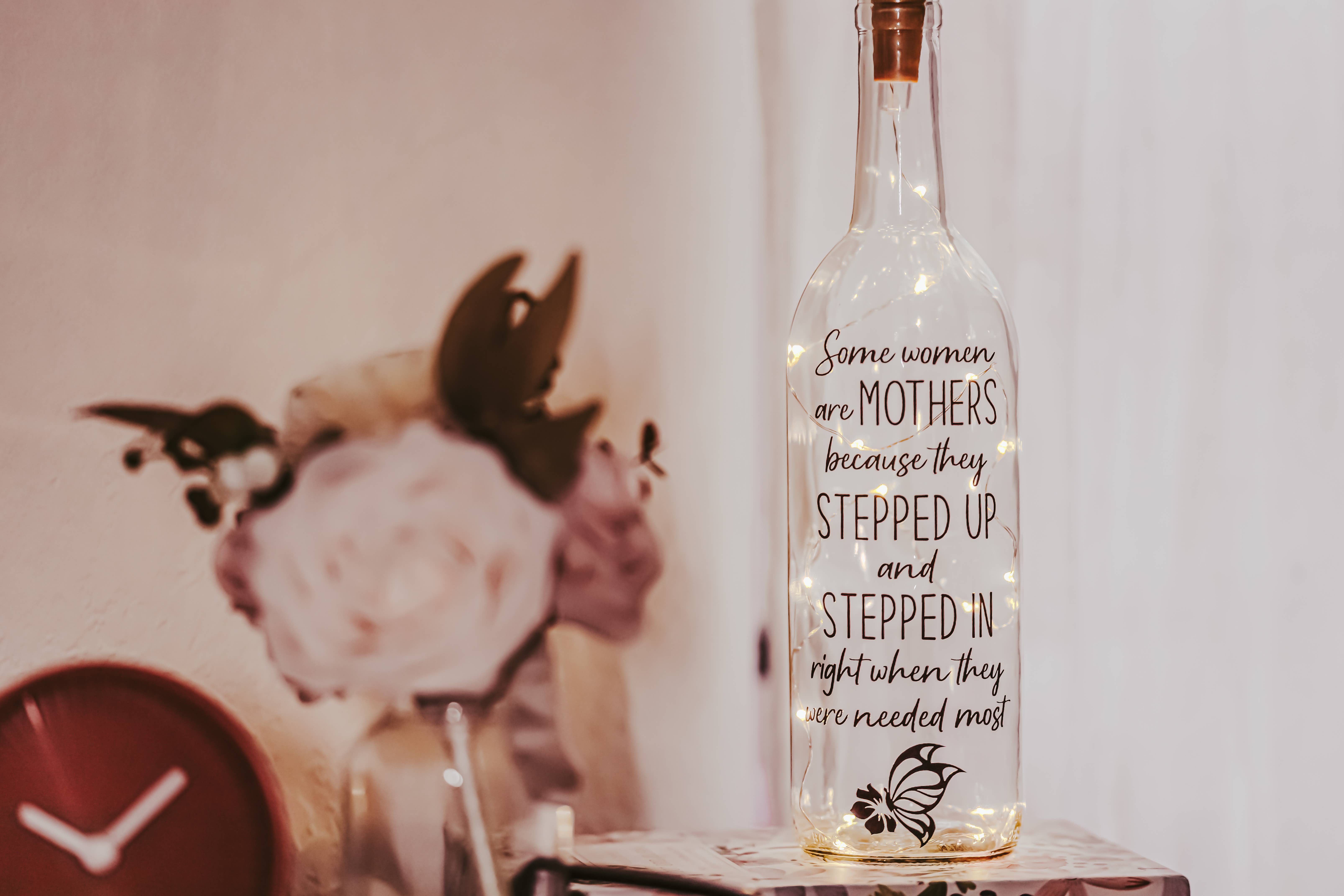 Firefly Home Designs - Wholesale Accent/desk lamp - Mothers Day Gifts, Mothers Day, Spring, Wine Bottle Lamp4