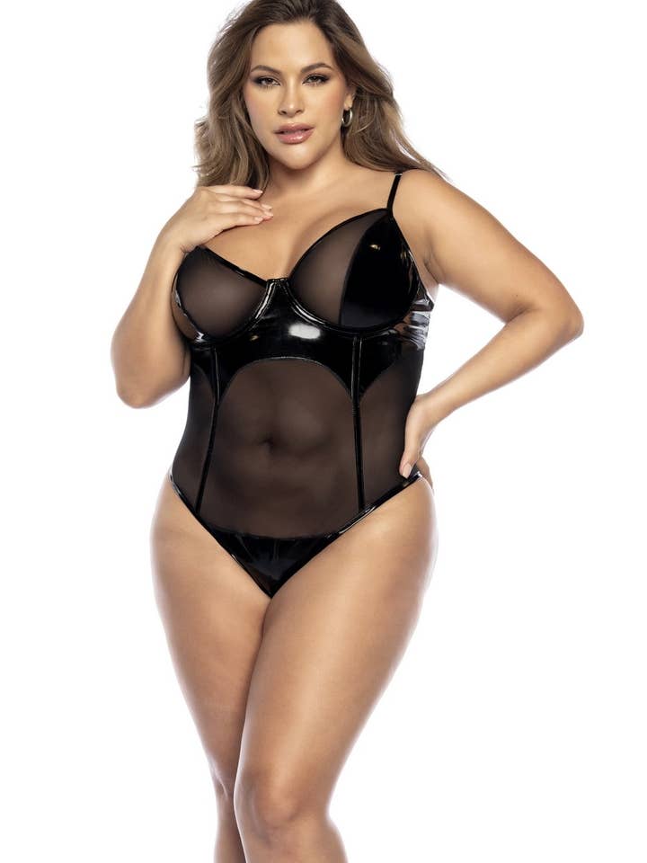 Bodysuit Wet Look Black pour la vente par Mapalé