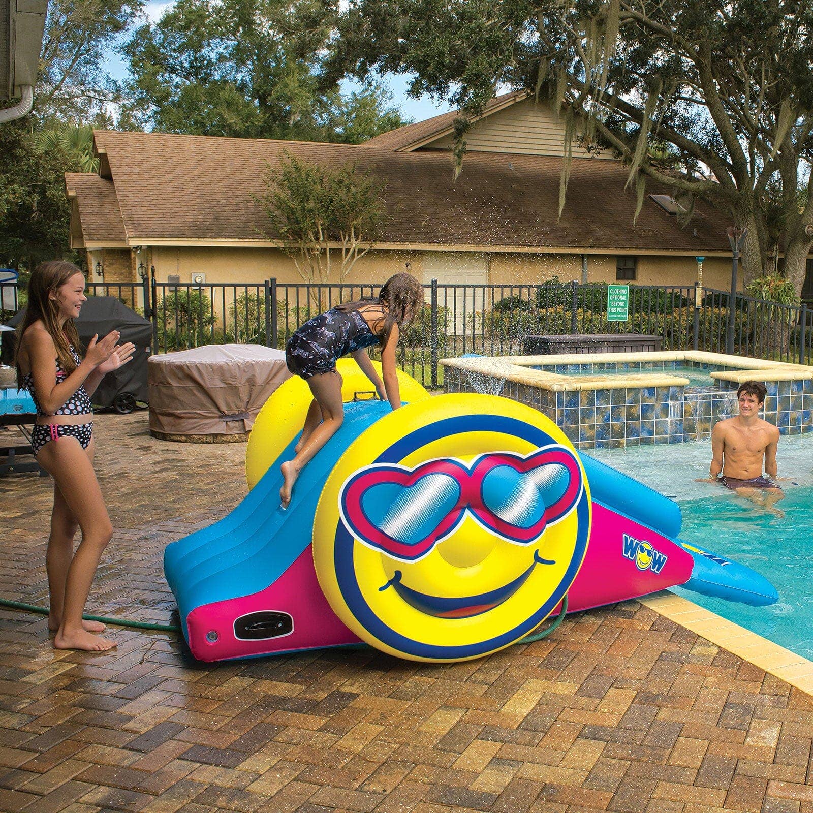 Wow Sports - Wholesale Inflatables - Fun Slide Pool Slide with Sprinkler8