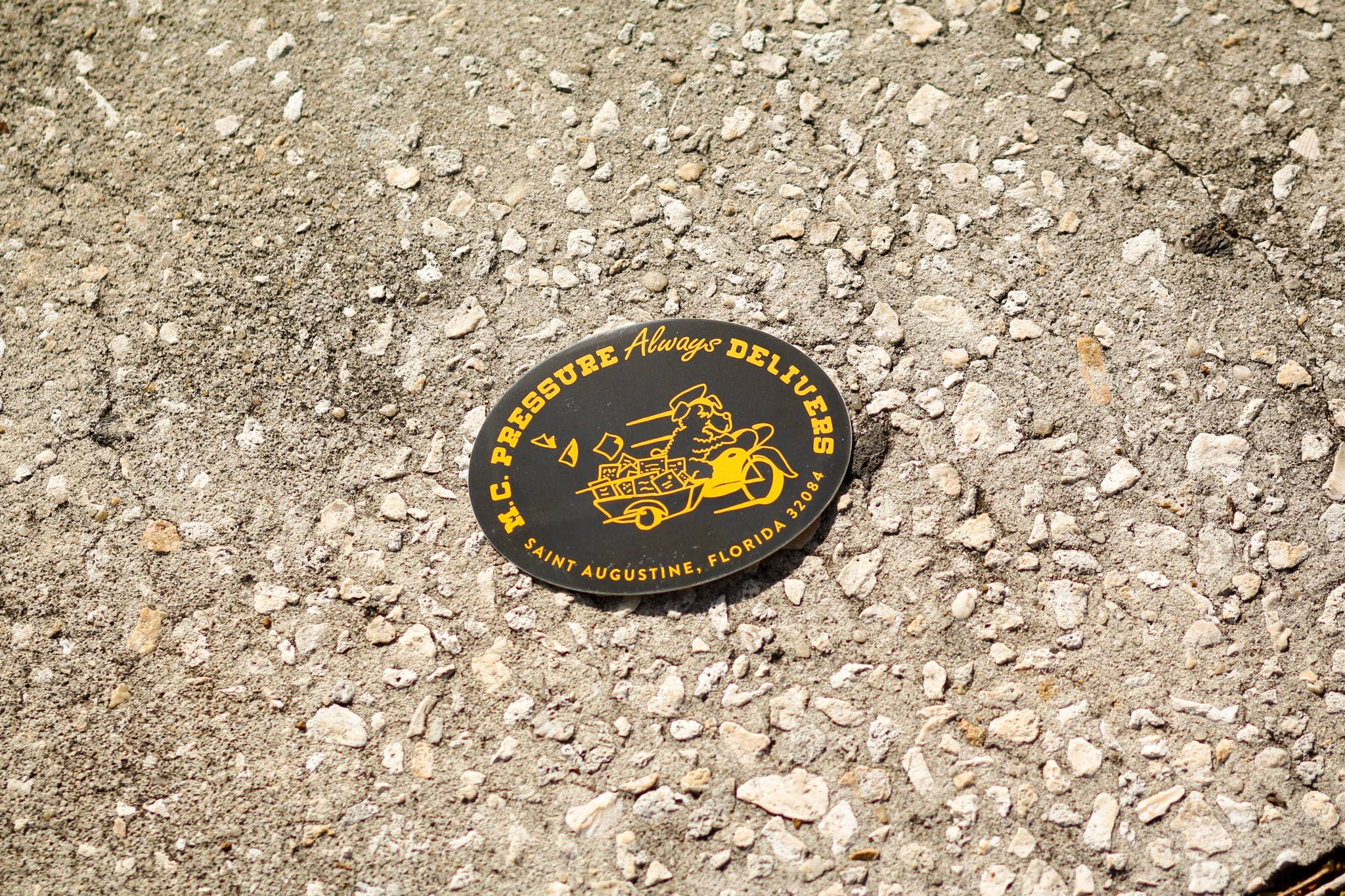 M.C. Pressure - Wholesale Sticker - M.C. Pressure Always Delivers Sticker1