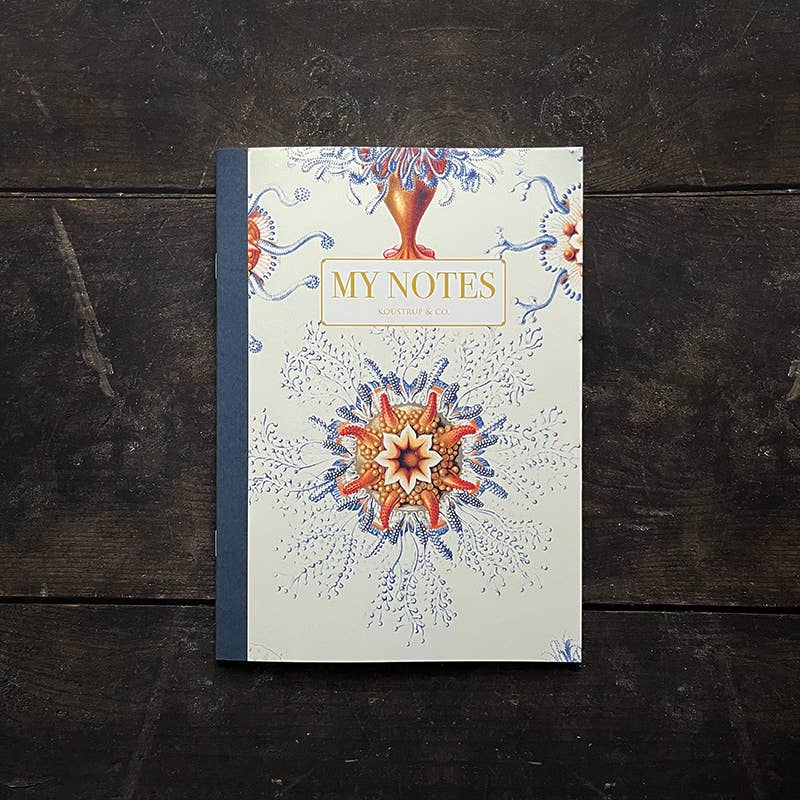 Koustrupco - Wholesale Notebook - Haeckel blue-red - Note Booklet - Made in Denmark