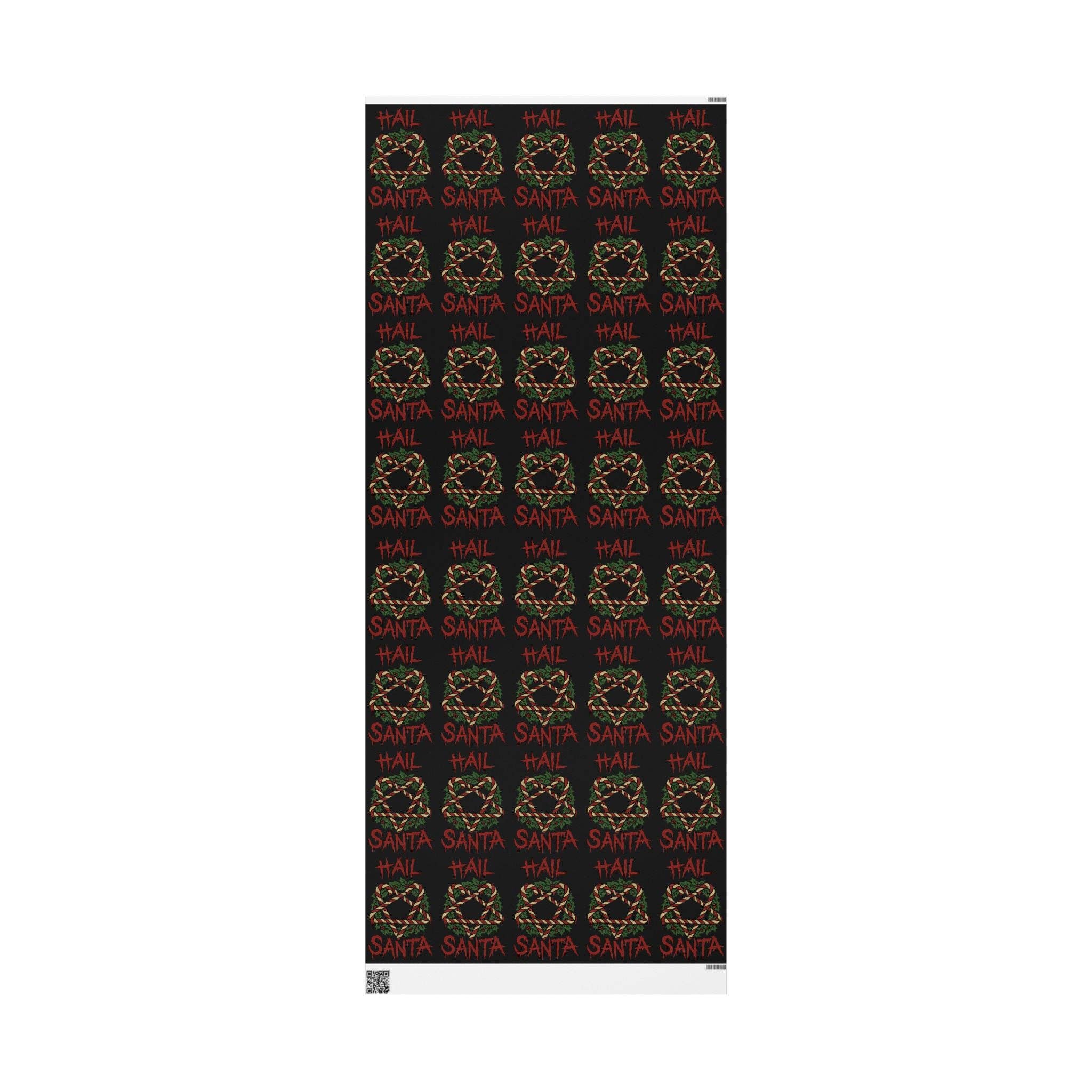 Goth Cloth Co. - Wholesale Flat Wrap - Hail Santa Gift Wrap1