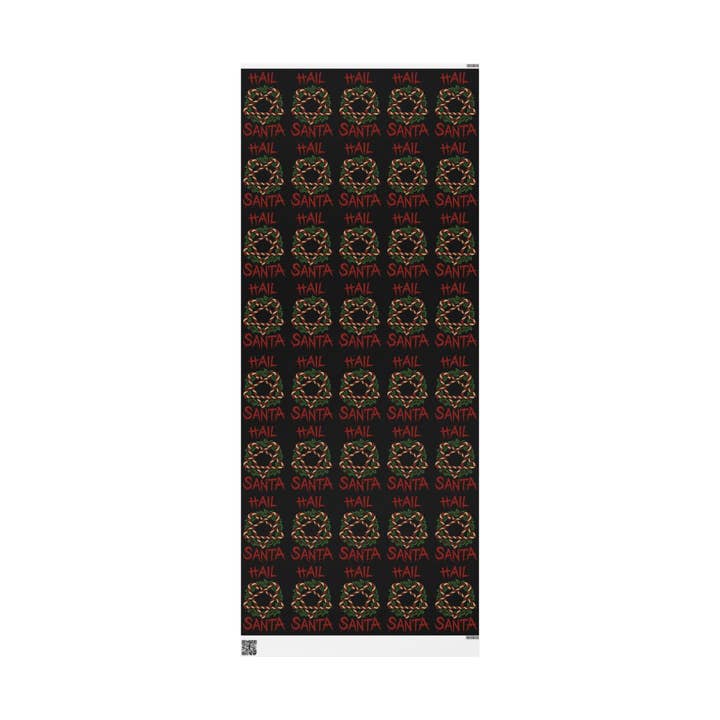 Goth Cloth Co. - Wholesale Flat Wrap - Hail Santa Gift Wrap1