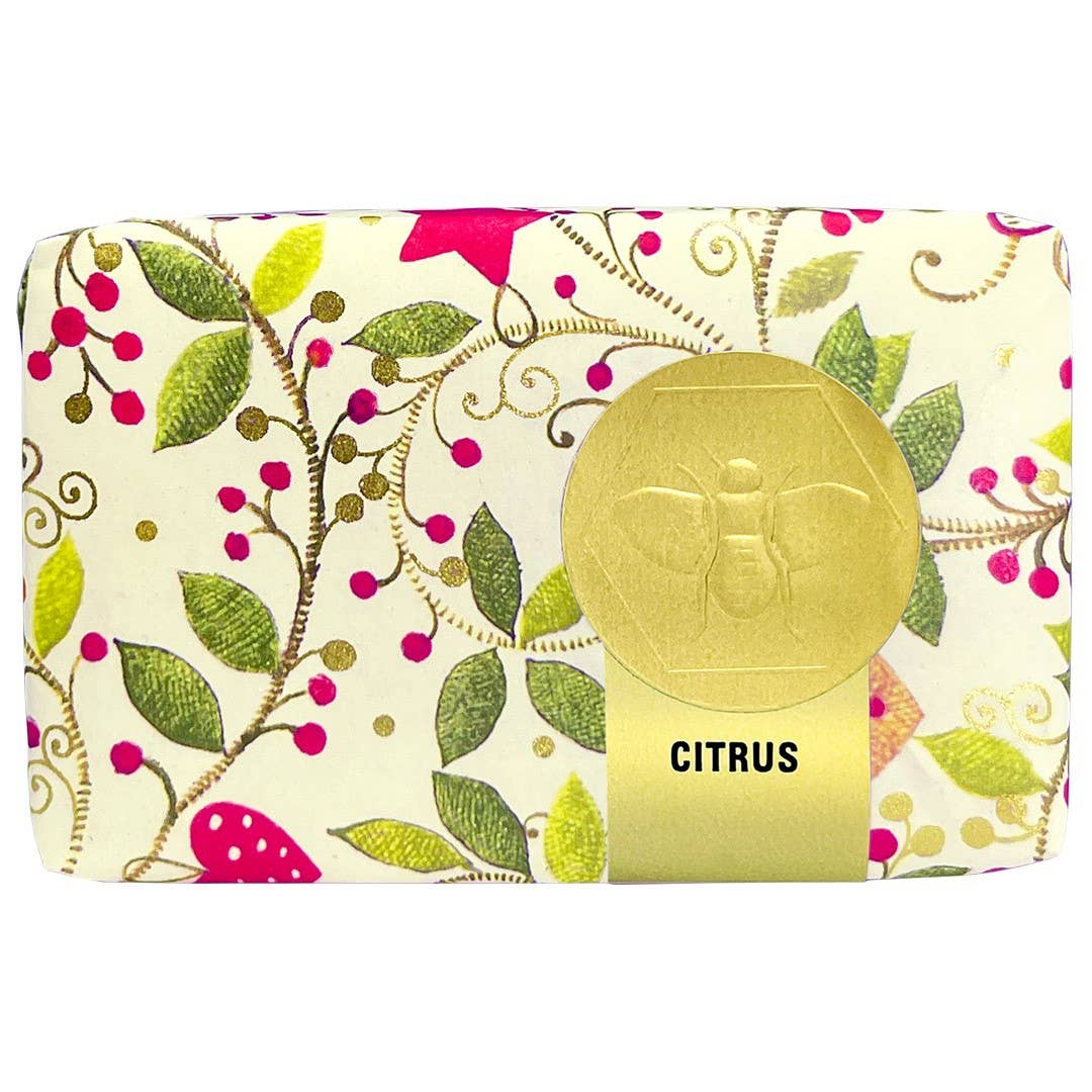 Honey House Naturals - Wholesale Bar Soap - Holiday Paper Wrapped Soap - 3.5oz Individual2