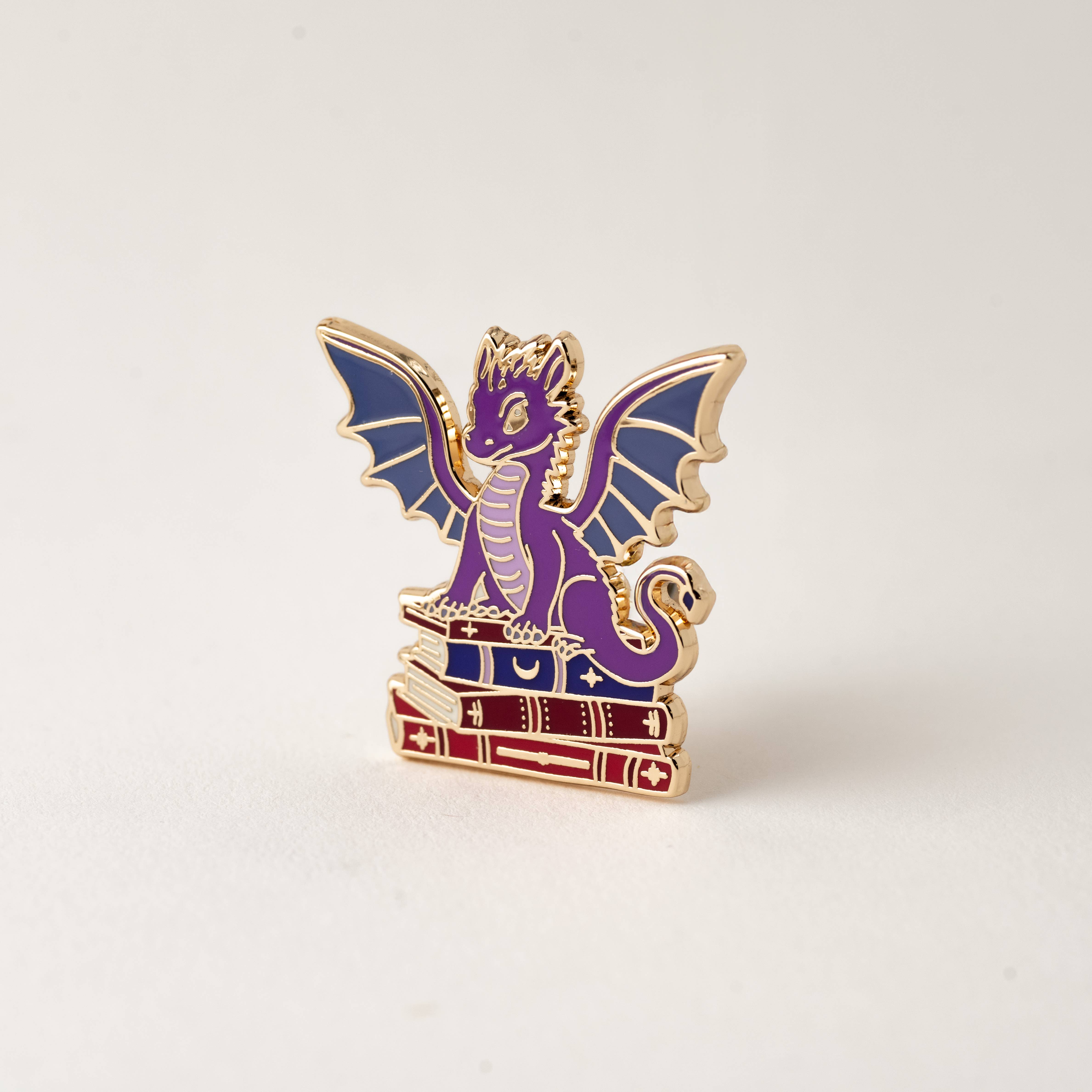 Happily Plants - Wholesale Lapel Pin/Button - Dragon Fantasy Book Pin - Literary Gifts, Fantasy Gifts4