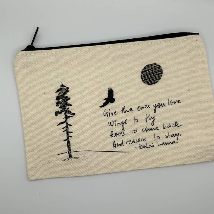 Dalai Lama Canvas Pouch for wholesale by Earthly Matters