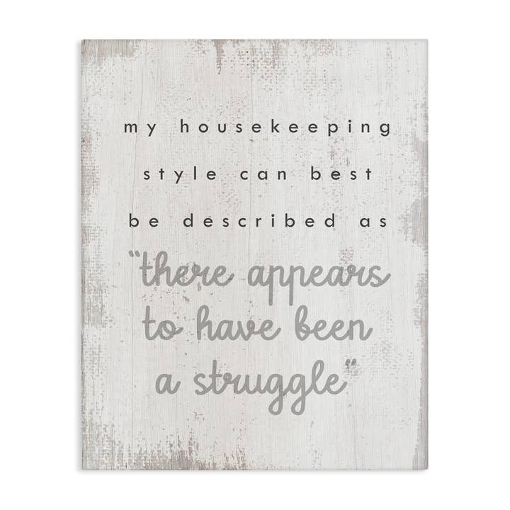 Stupell Industries - Wholesale Wall Sign - Funny Housekeeping Style Phrase - Unframed Wall Art5